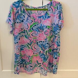 Lily Pulitzer Etta Scoop Neck top